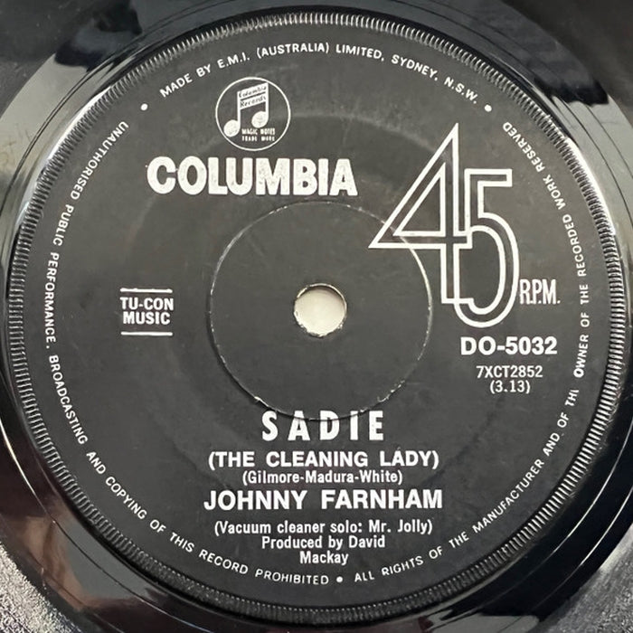 John Farnham – Sadie (The Cleaning Lady) (LP, Vinyl Record Album)