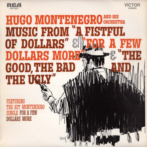 Hugo Montenegro And His Orchestra – Music From 'A Fistful Of Dollars', 'For A Few Dollars More' & 'The Good, The Bad And The Ugly' (LP, Vinyl Record Album)