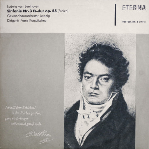 Ludwig van Beethoven, Gewandhausorchester Leipzig, Franz Konwitschny – Sinfonie Nr. 3 Es-dur Op. 55 (Eroica) (LP, Vinyl Record Album)