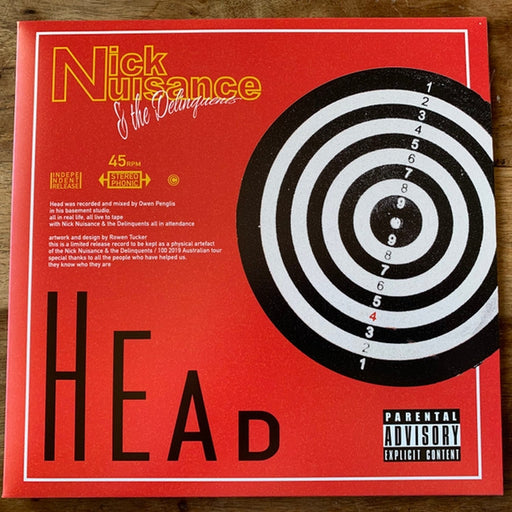 Nick Nuisance and the Delinquents, 100 – Head / Ratchet (LP, Vinyl Record Album)