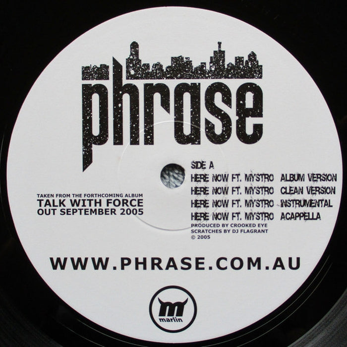 Phrase – Here Now / Talk With Force (LP, Vinyl Record Album)