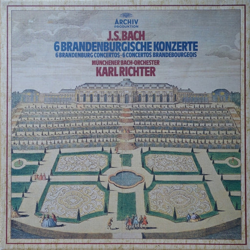 Johann Sebastian Bach, Münchener Bach-Orchester, Karl Richter – 6 Brandenburgische Konzerte - 6 Brandenburg Concertos - 6 Concertos Brandebourgeois (LP, Vinyl Record Album)
