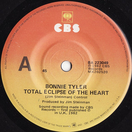 Bonnie Tyler – Total Eclipse Of The Heart (LP, Vinyl Record Album)