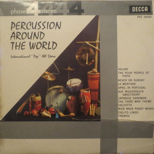 International "Pop" All Stars – Percussion Around The World (LP, Vinyl Record Album)