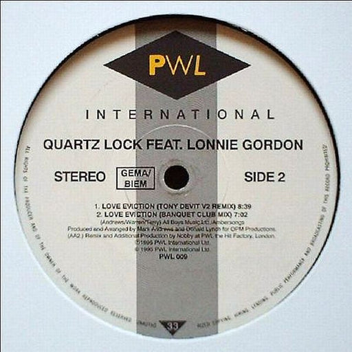 Quartzlock, Lonnie Gordon – Love Eviction (LP, Vinyl Record Album)