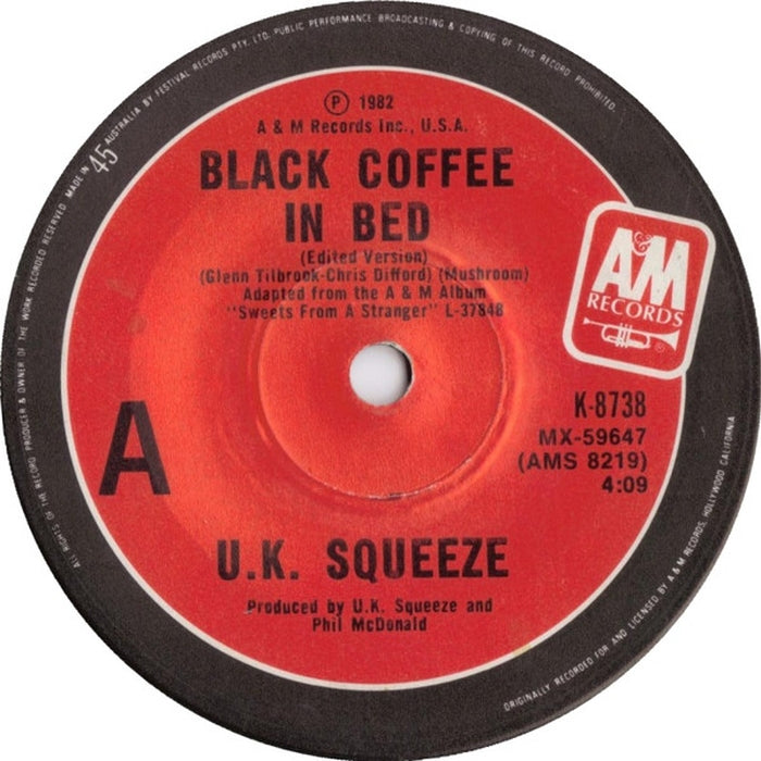 Squeeze – Black Coffee In Bed (LP, Vinyl Record Album)