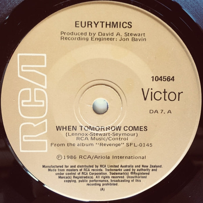 Eurythmics – When Tomorrow Comes (LP, Vinyl Record Album)