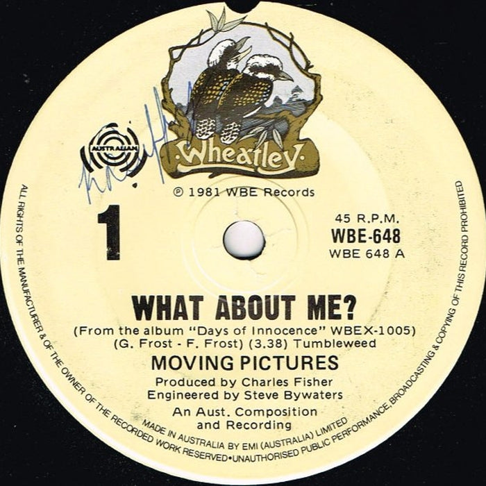 Moving Pictures – What About Me? (LP, Vinyl Record Album)