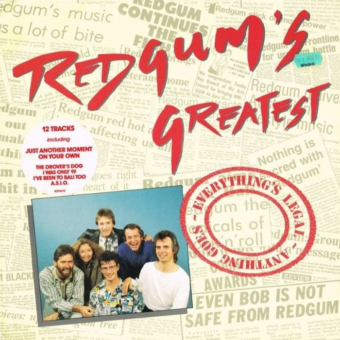 Redgum – Redgum's Greatest: Everything's Legal - Anything Goes (LP, Vinyl Record Album)