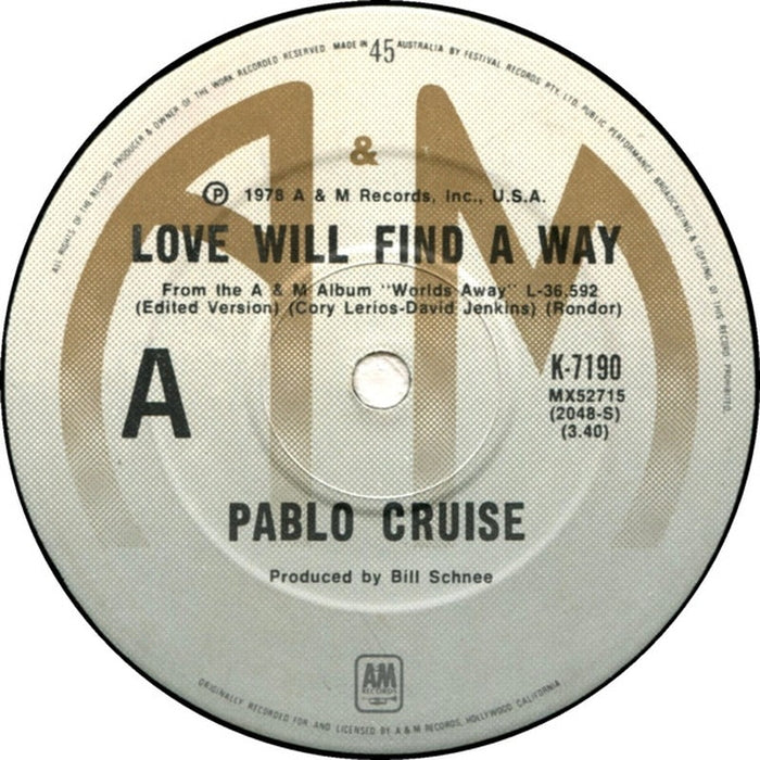 Pablo Cruise – Love Will Find A Way (LP, Vinyl Record Album)