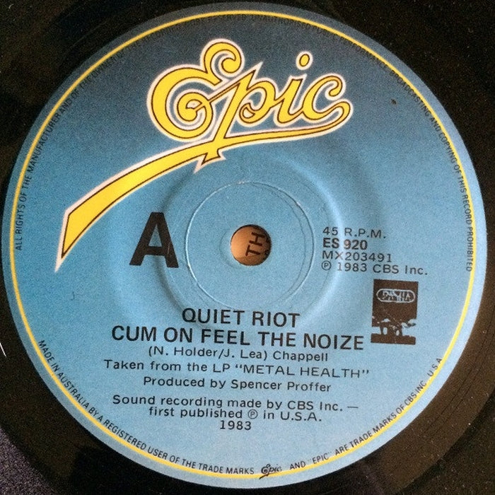 Quiet Riot – Cum On Feel The Noize (LP, Vinyl Record Album)