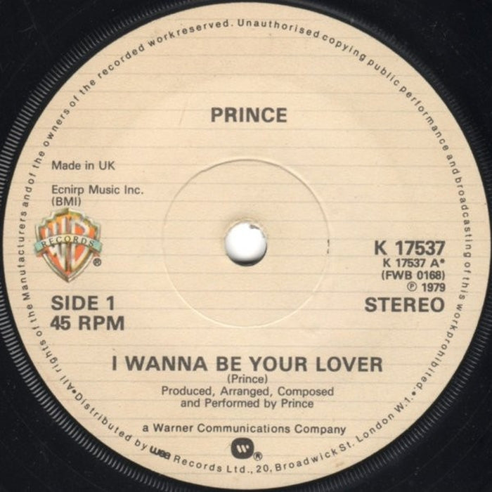 Prince – I Wanna Be Your Lover (LP, Vinyl Record Album)