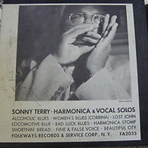 Sonny Terry – Harmonica & Vocal Solos (LP, Vinyl Record Album)