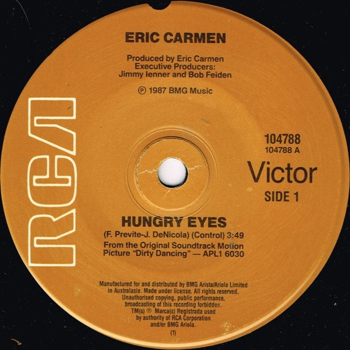 Eric Carmen, Tom Johnston – Hungry Eyes / Where Are You Tonight (LP, Vinyl Record Album)