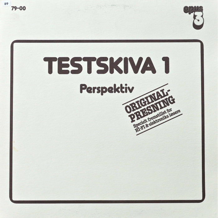 Various – Testskiva 1 (Perspektiv) (LP, Vinyl Record Album)