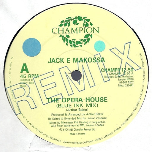 Jack E Makossa – The Opera House (Remix) (LP, Vinyl Record Album)