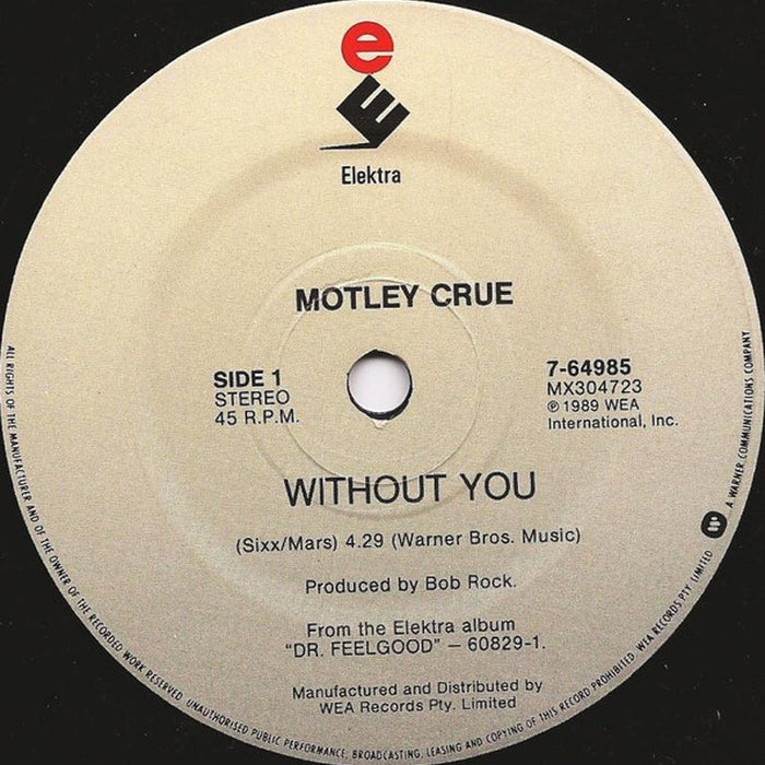 Mötley Crüe – Without You (LP, Vinyl Record Album)