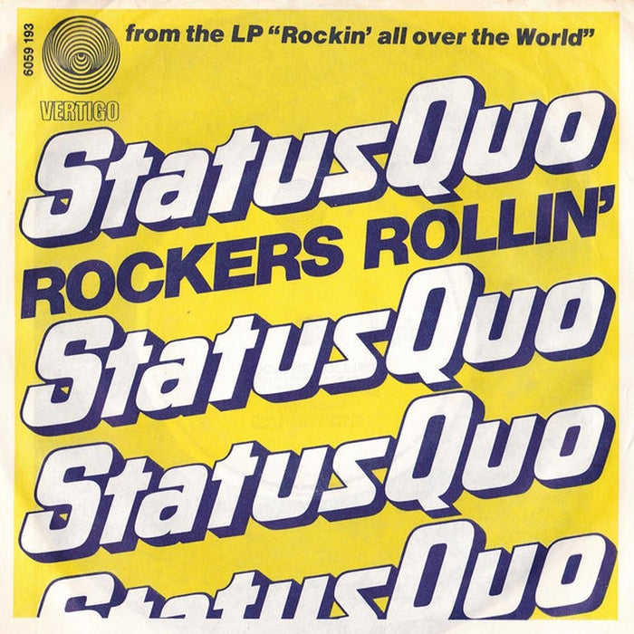 Status Quo – Rockers Rollin' / Hold You Back (LP, Vinyl Record Album)