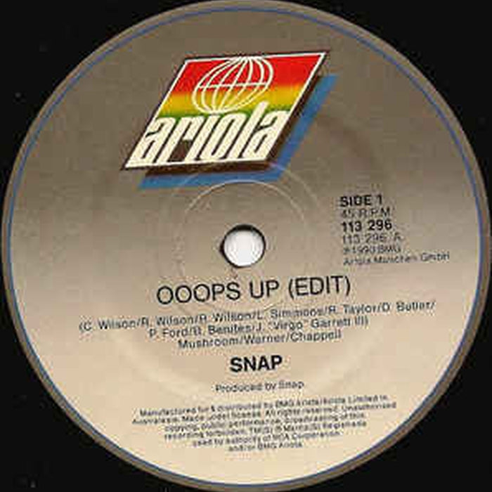 Snap! – Ooops Up (LP, Vinyl Record Album)