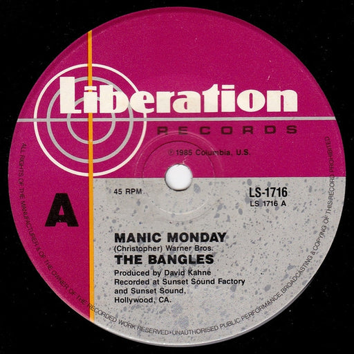 Bangles – Manic Monday (LP, Vinyl Record Album)