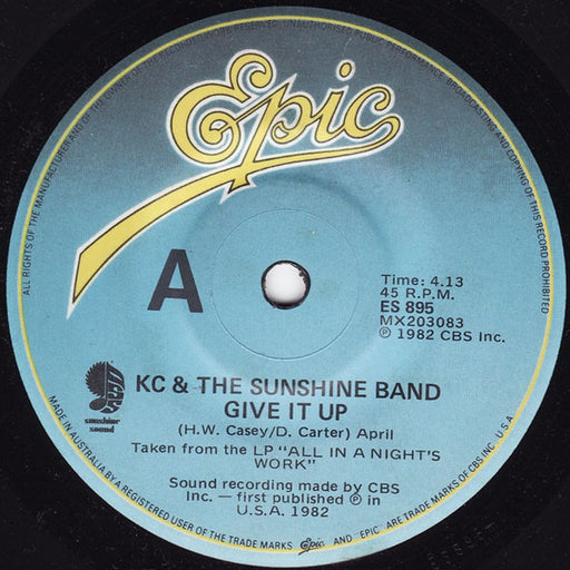 KC & The Sunshine Band – Give It Up (LP, Vinyl Record Album)