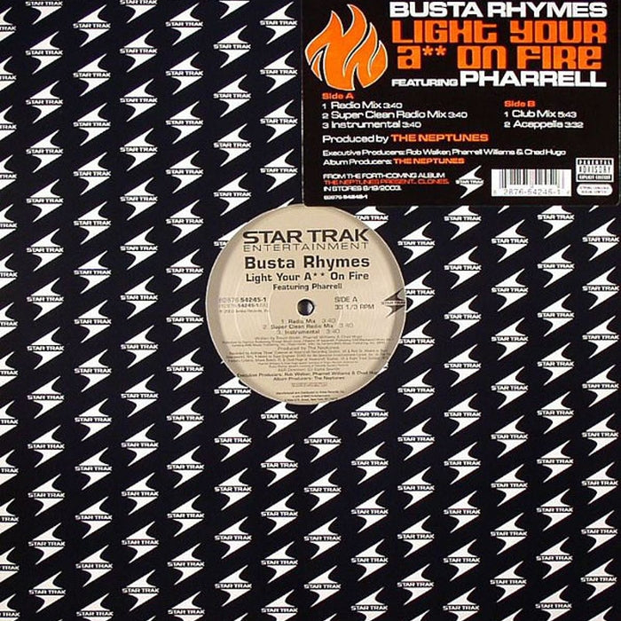 Busta Rhymes, Pharrell Williams – Light Your Ass On Fire (LP, Vinyl Record Album)